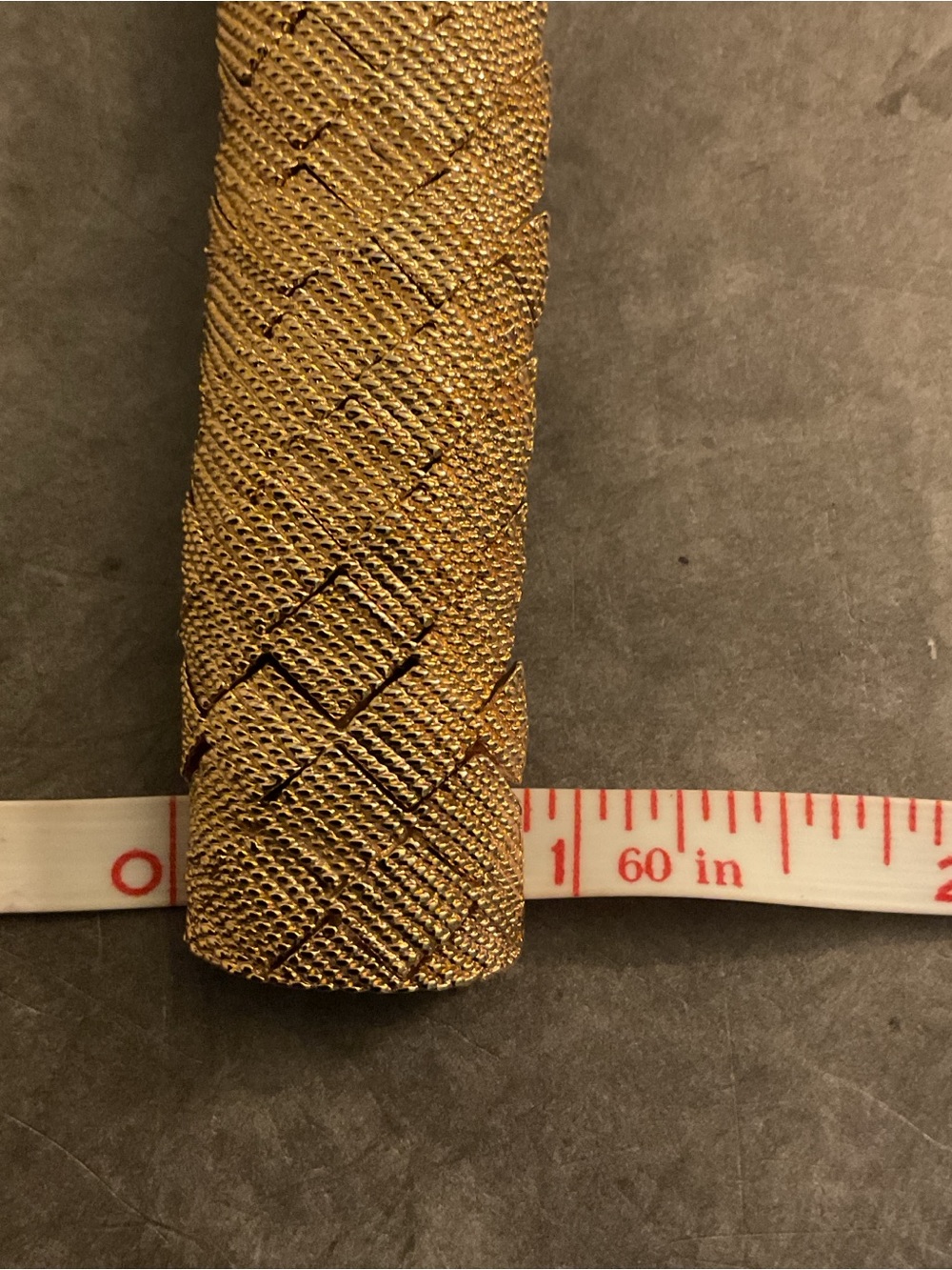 Ciner Basketweave Bracelet Gold Tone 1990s - Picture 5 of 5